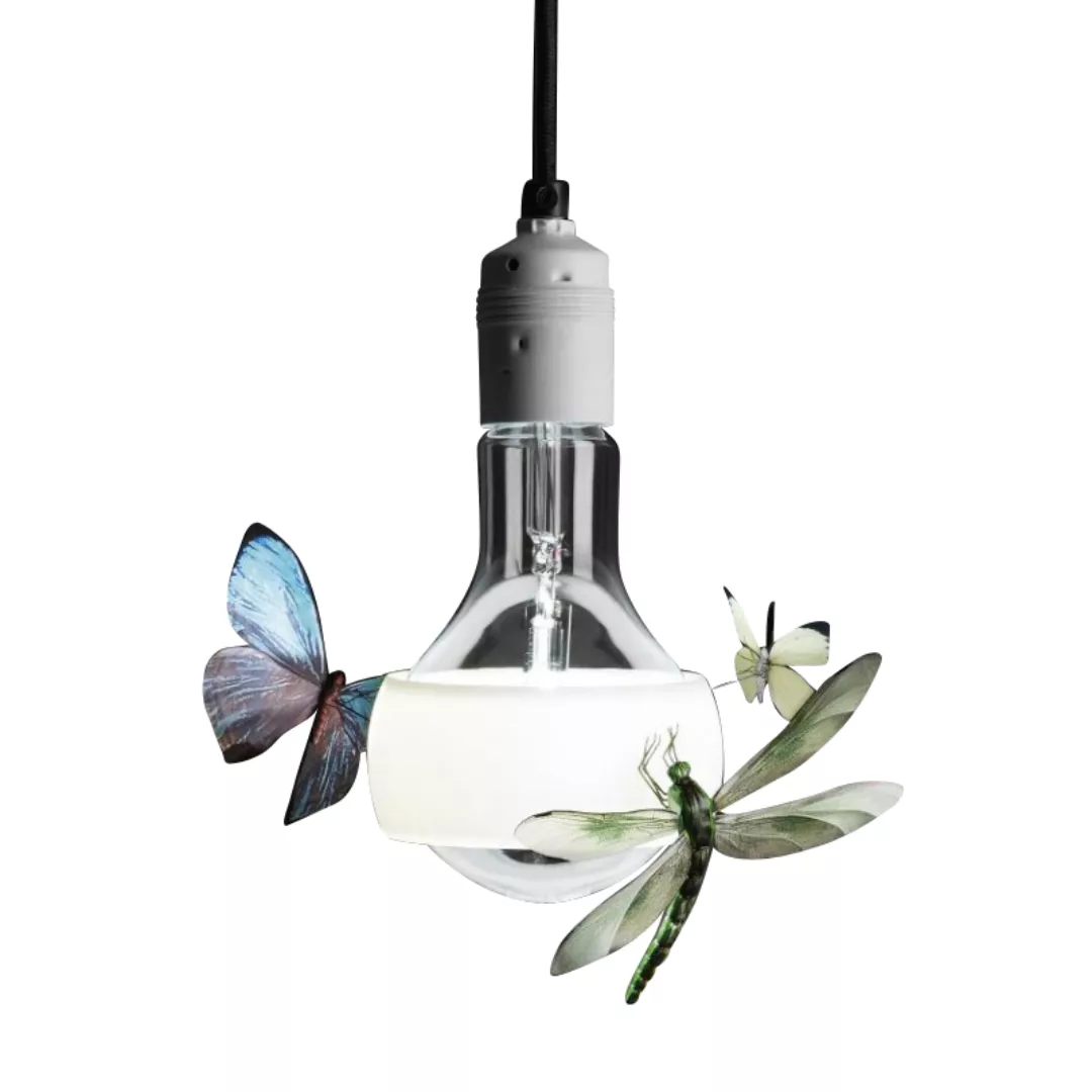 Ingo Maurer - Johnny B. Butterfly Pendelleuchte - weiß, grün, blau/Blendenr günstig online kaufen
