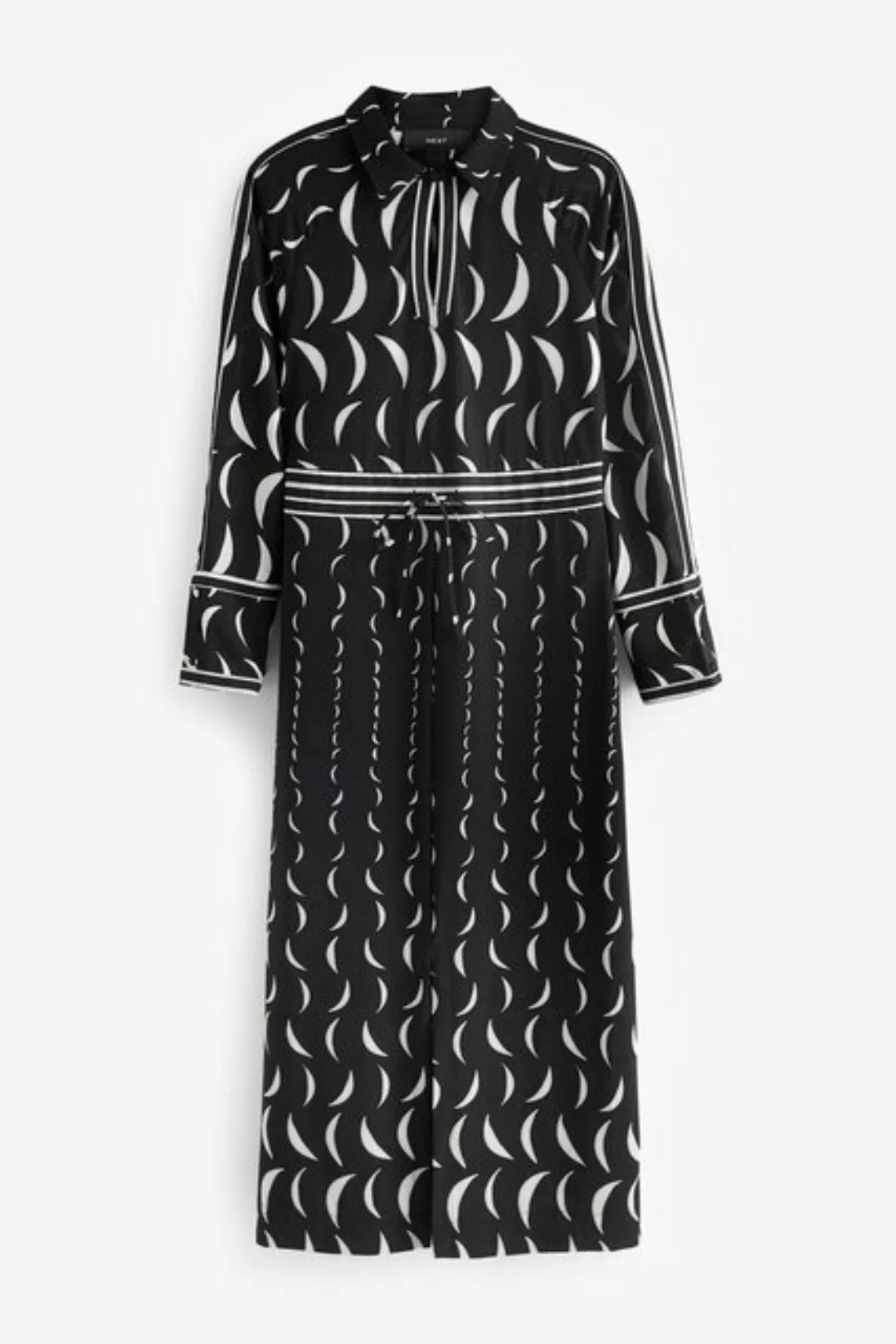 Next Jerseykleid Langärmliges gerades Hemdkleid (1-tlg) günstig online kaufen