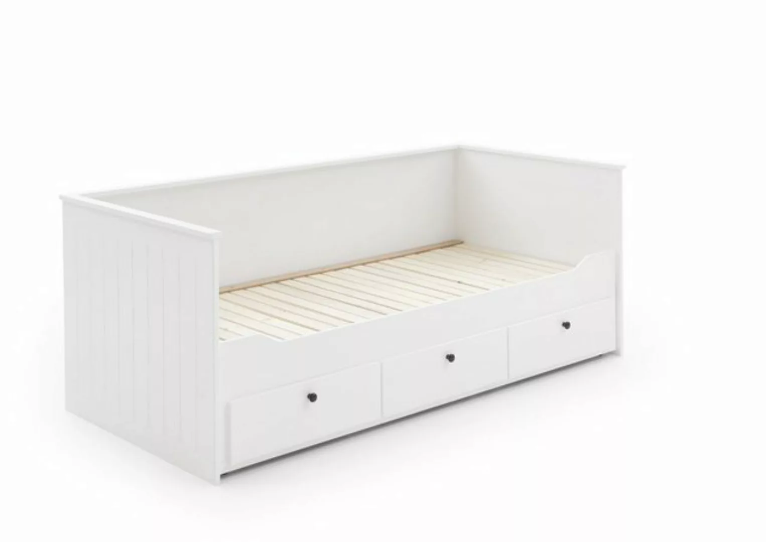 58 aufm Kessel Bettgestell Ausziehbett Grainne 205x98x80 Funktionsbett MDF günstig online kaufen