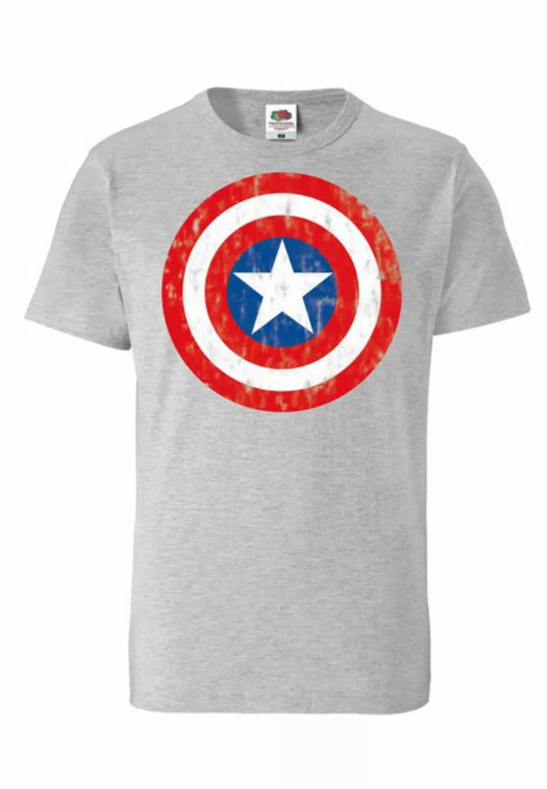 LOGOSHIRT T-Shirt "Marvel Comics - Captain America Logo", mit lizenziertem günstig online kaufen