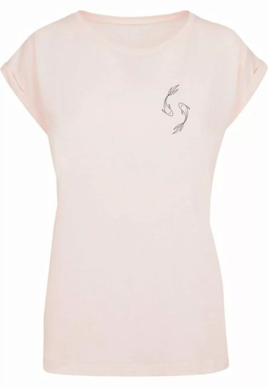 Merchcode T-Shirt Merchcode Damen Ladies Spring - Yin & Jang Fish T-Shirt ( günstig online kaufen