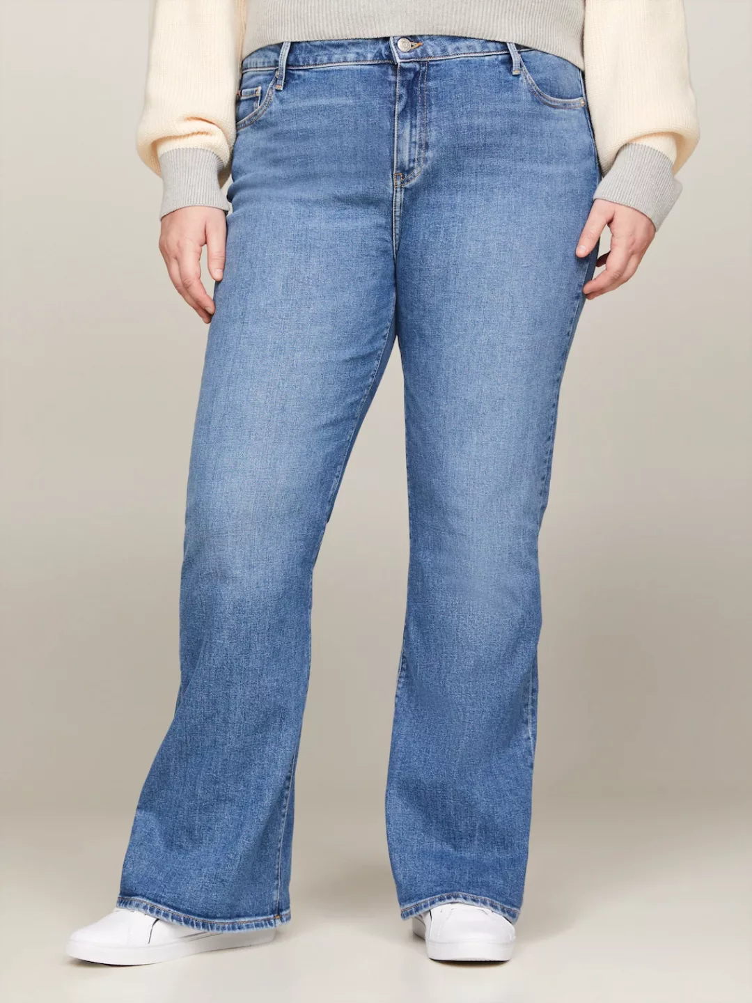 Tommy Hilfiger Curve Bootcut-Jeans "CRV BOOTCUT RW MEL", Große Größen günstig online kaufen