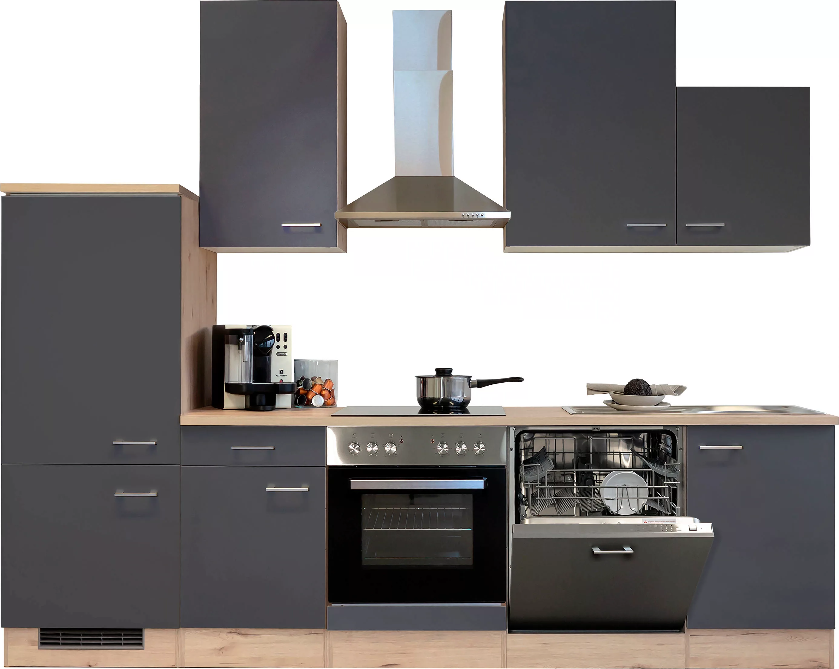 Flex-Well Küchenzeile "Morena", mit E-Geräten, Gesamtbreite 280 cm günstig online kaufen