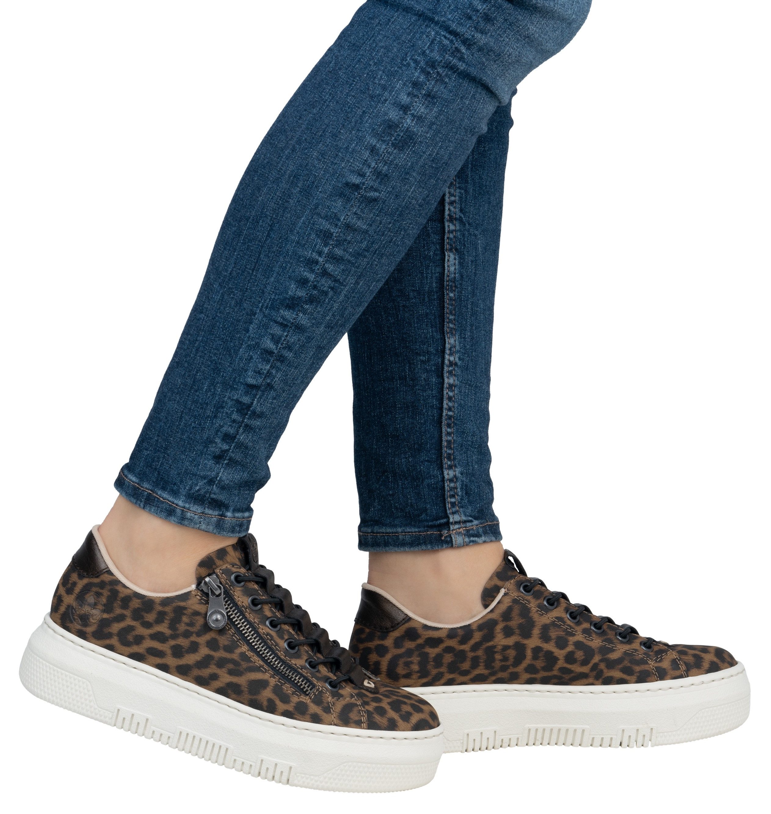 Rieker Plateausneaker, Sneaker, Slip-On Sneaker, Slipper mit Schaftrandpols günstig online kaufen