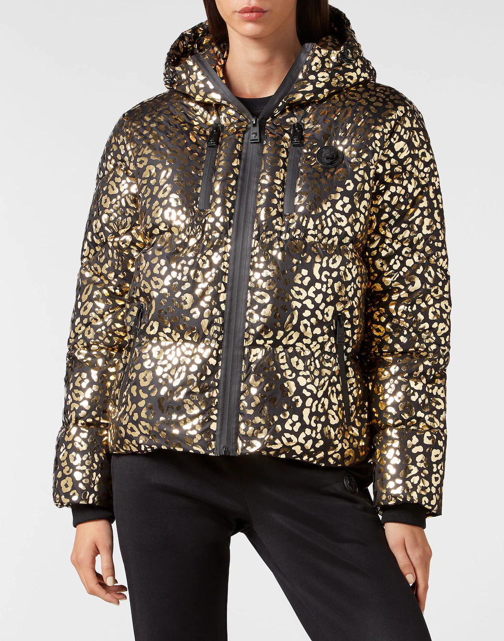 PLEIN SPORT Daunenjacke "Leopard" günstig online kaufen