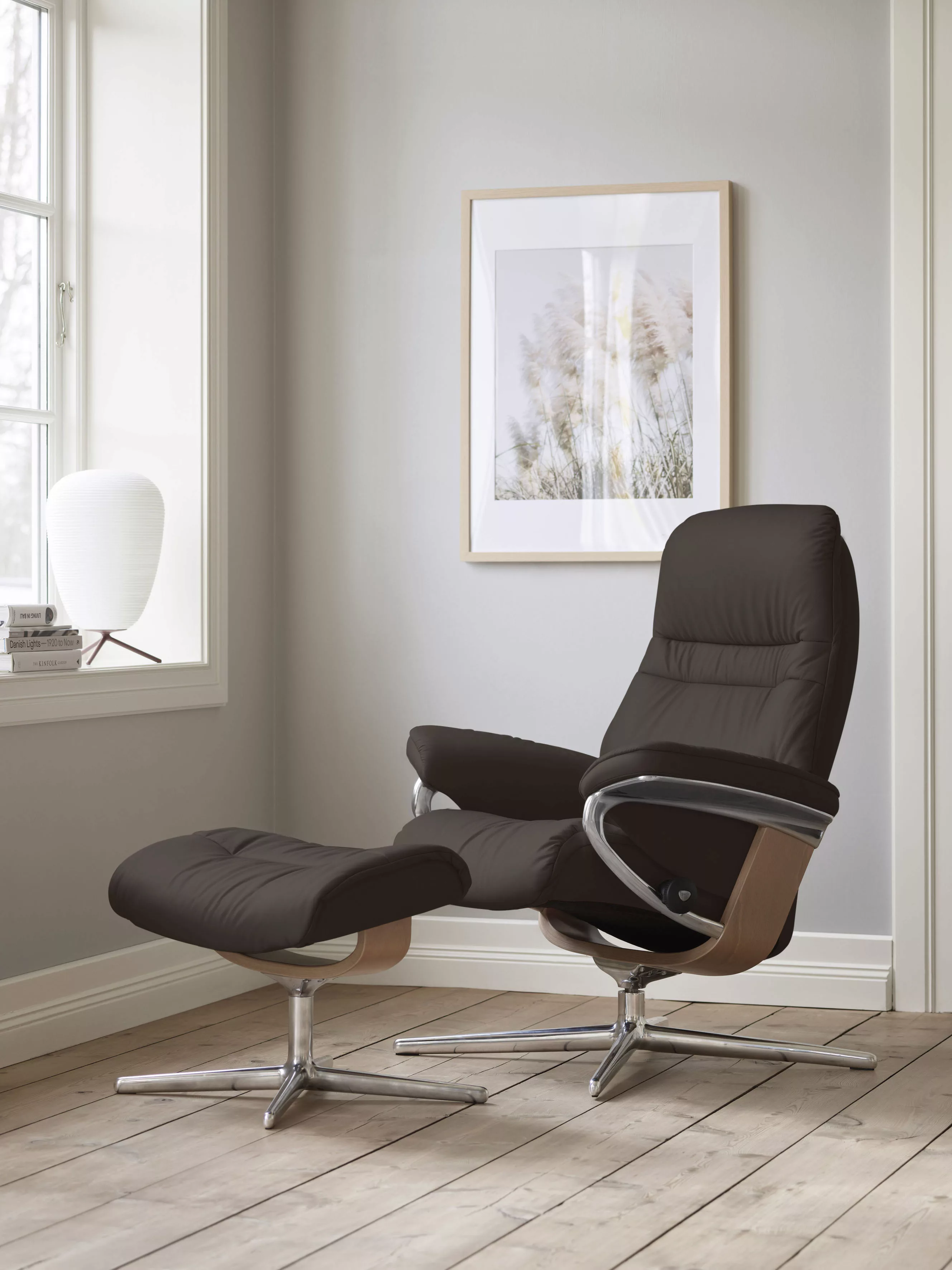 Stressless® Relaxsessel »Sunrise«, (Set, Relaxsessel mit Hocker), mit Hocke günstig online kaufen