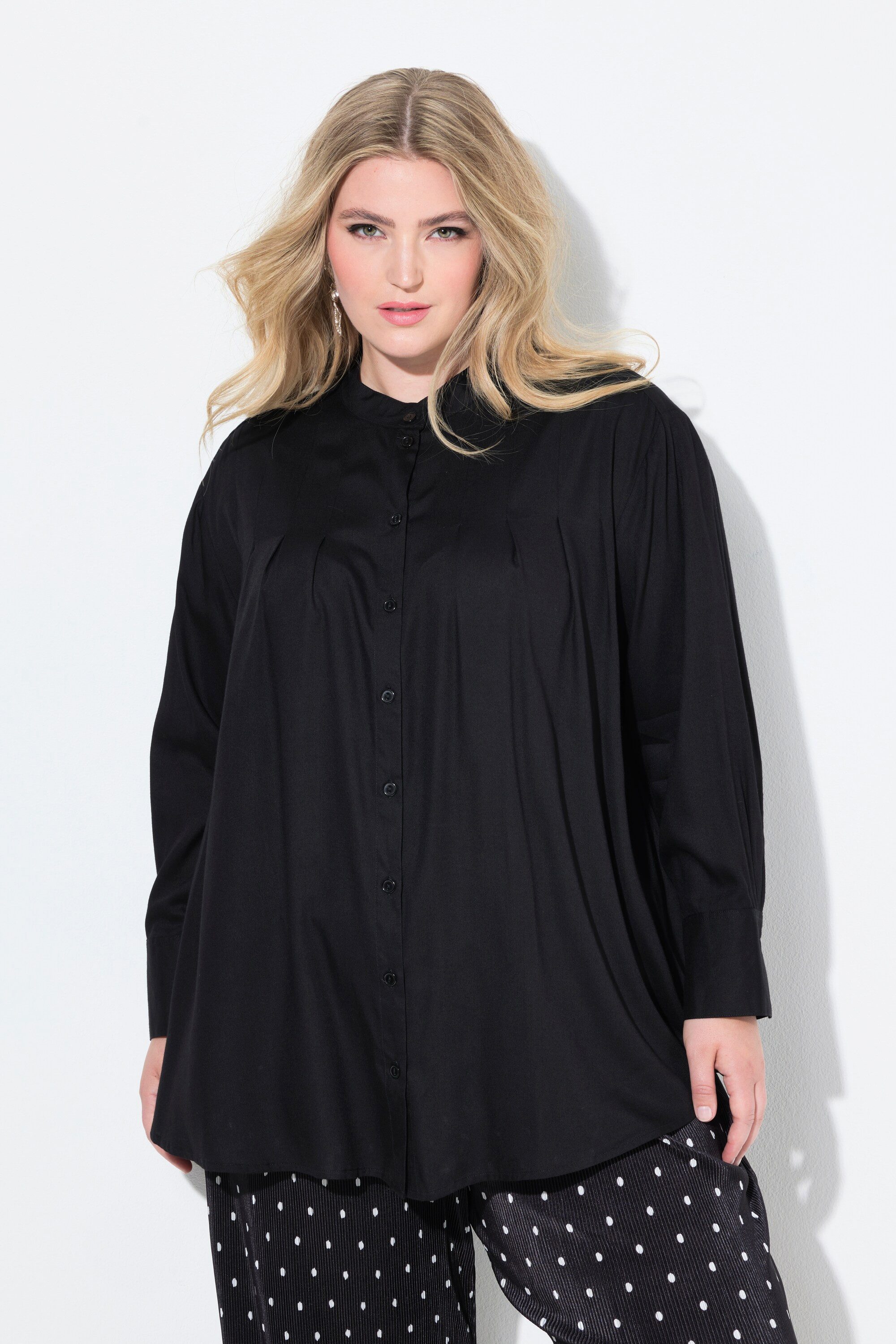MIAMODA Longbluse Bluse Zierfalten an den günstig online kaufen