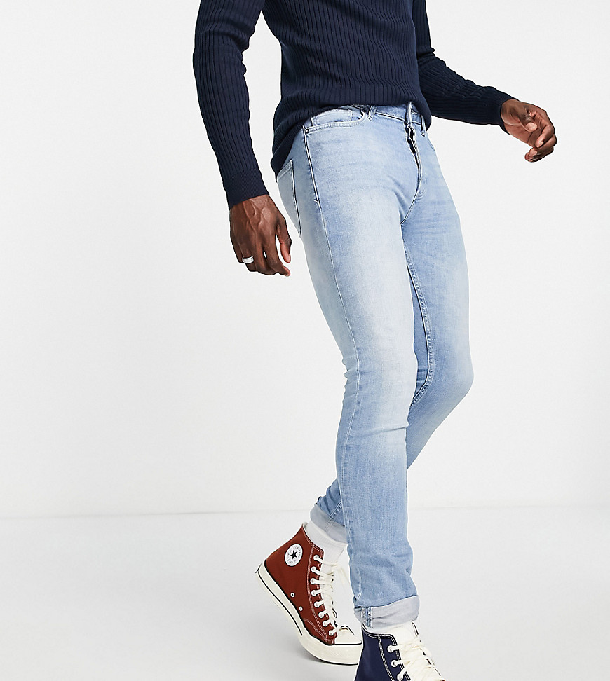 Topman Tall – Eng geschnittene Stretch-Jeans aus Bio-Baumwollmischung in he günstig online kaufen