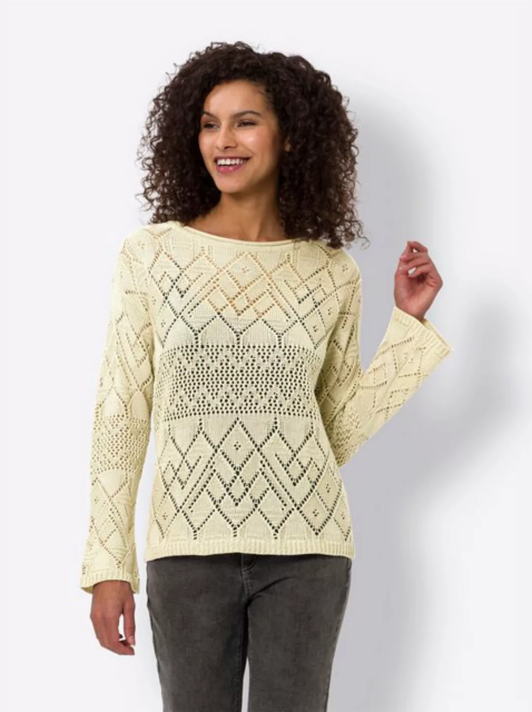 heine Strickpullover Ajourpullover günstig online kaufen