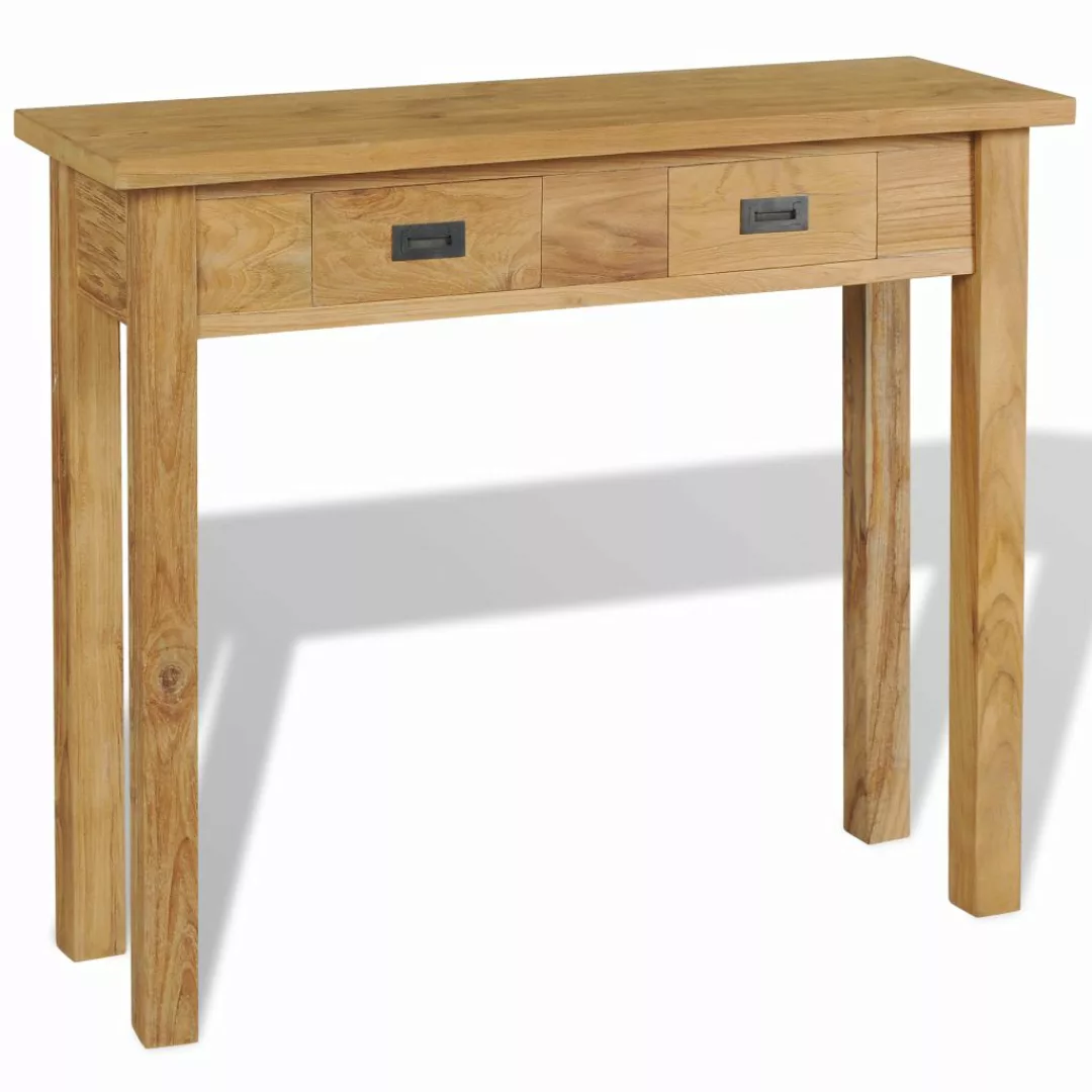 Konsolentisch Massivholz Teak 90×30×80 Cm günstig online kaufen