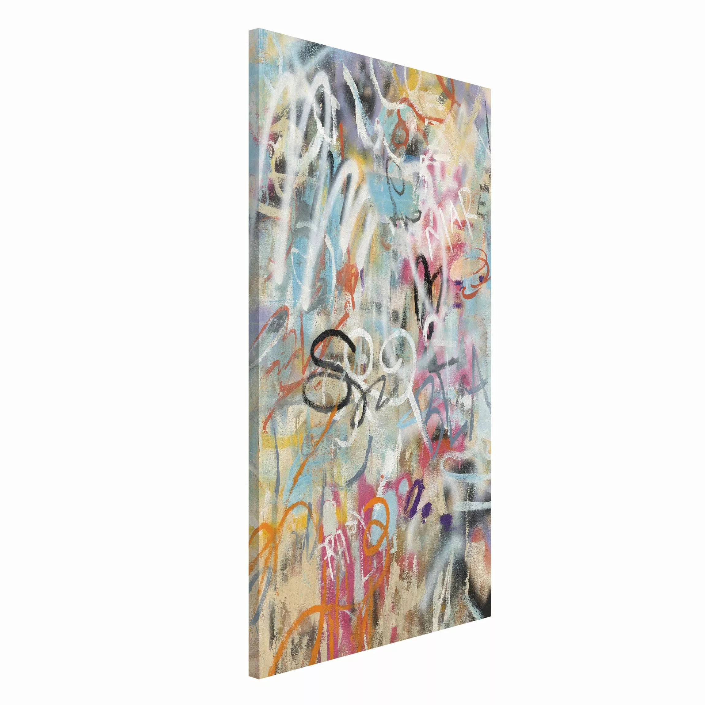 Magnettafel Graffiti Love In Pastel günstig online kaufen