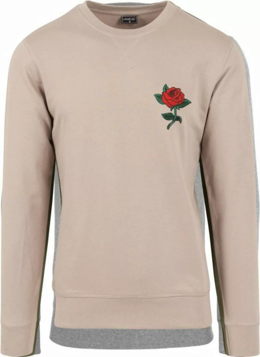 MisterTee Rundhalspullover "MisterTee Herren Rose Crewneck" günstig online kaufen