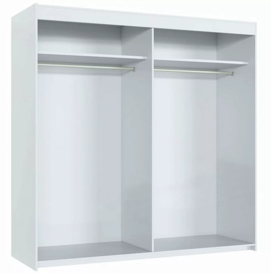 Feldmann-Wohnen Schwebetürenschrank Spot 219x62x206cm 2-türig mit runden Sp günstig online kaufen