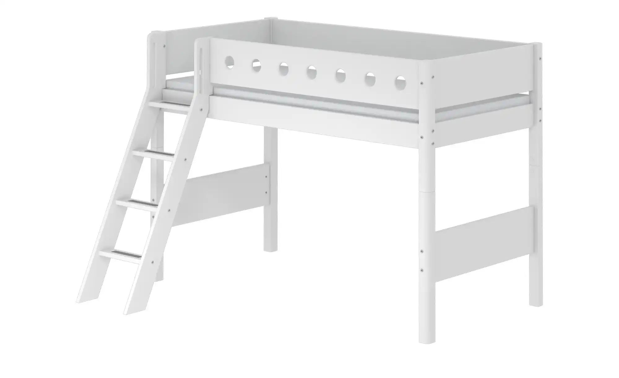 FLEXA Mittelhohes Bett  Flexa White ¦ weiß ¦ Maße (cm): B: 159 H: 143 Kinde günstig online kaufen