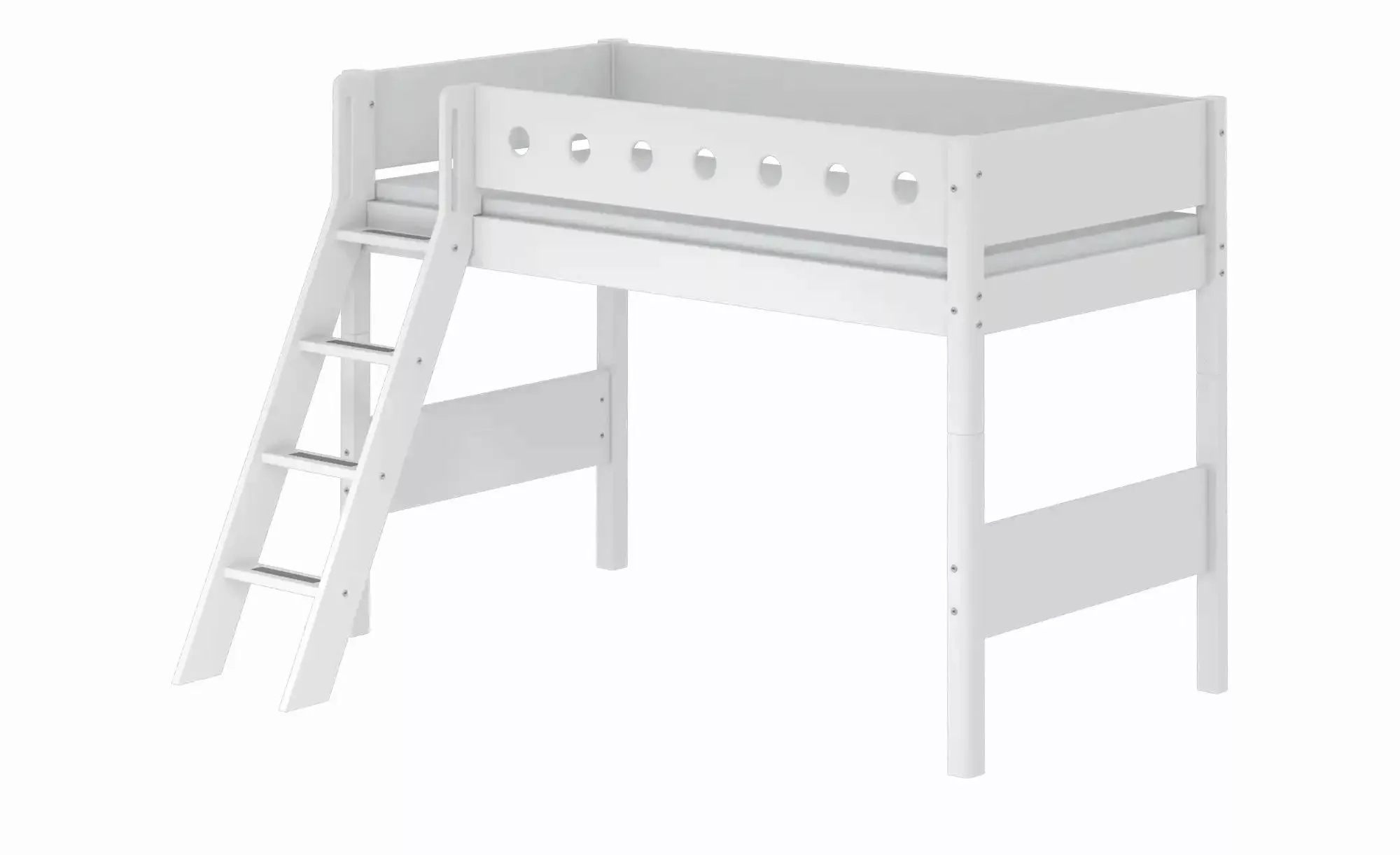 FLEXA Mittelhohes Bett  Flexa White ¦ weiß ¦ Maße (cm): B: 159 H: 143 Kinde günstig online kaufen