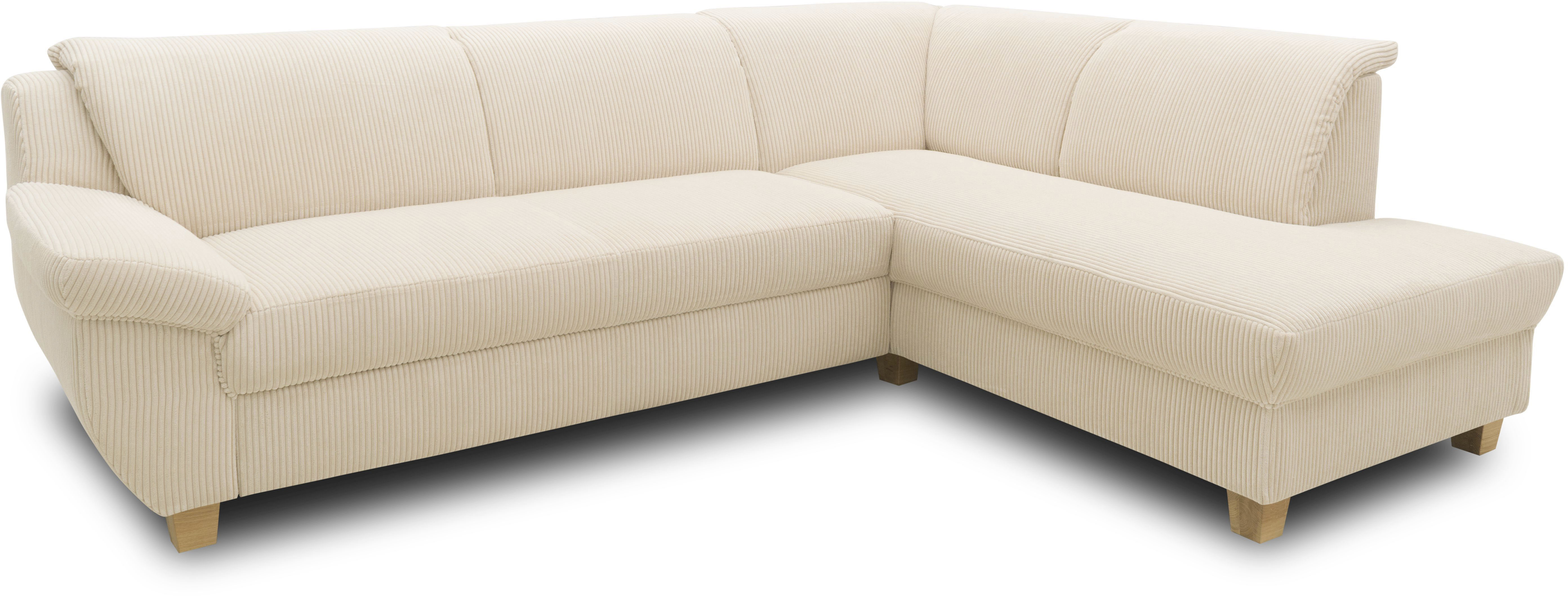 Home affaire Ecksofa »Yesterday zeitlos und elegant, bequeme Armlehnen, L-F günstig online kaufen