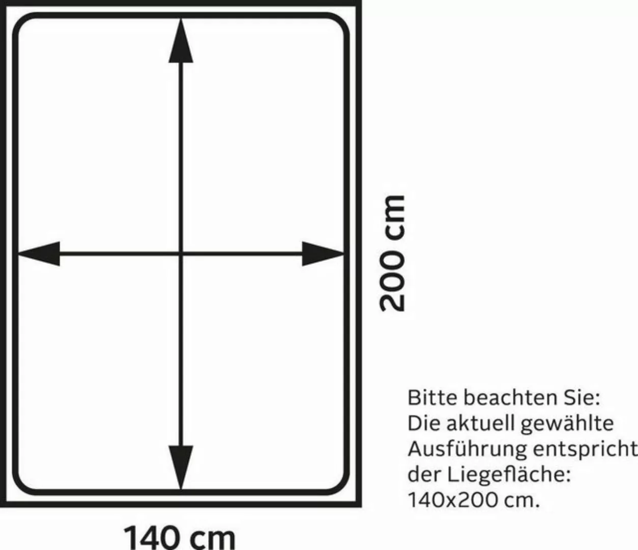 Westfalia Schlafkomfort Boxspringbett, mit Kaltschaum- oder Federkernmatrat günstig online kaufen