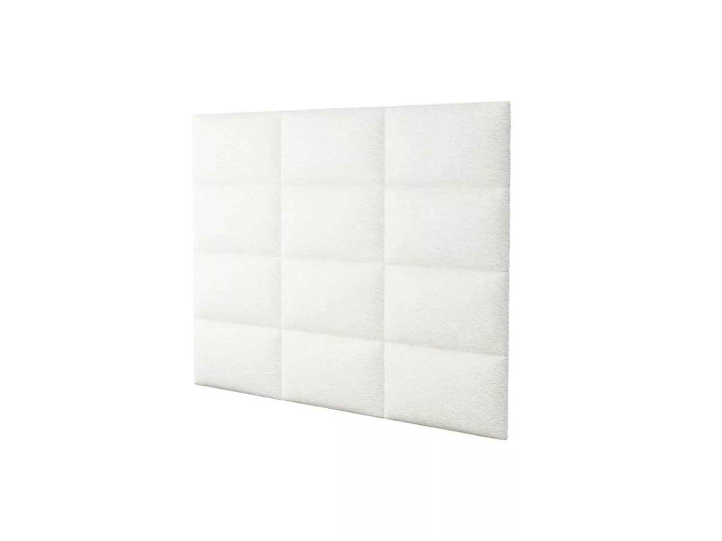 Wandpaneel Bettkopfteil - Bouclé-Stoff - 180 cm - Weiß - BONTE von Pascal M günstig online kaufen