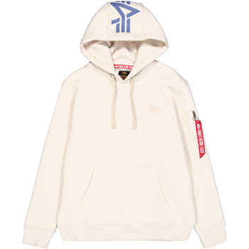 Alpha Industries  Sweatshirt Backprint Hoodie  - vintage white günstig online kaufen