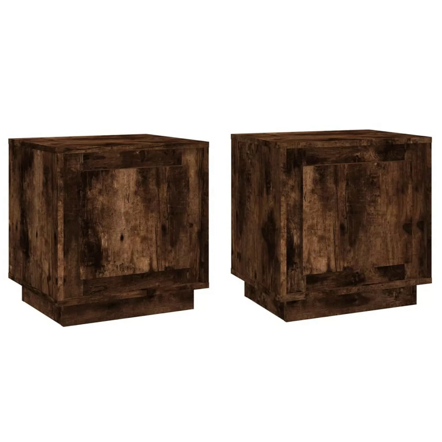 Vidaxl Nachttische 2 Stk. Räuchereiche 44x35x45 Cm Holzwerkstoff günstig online kaufen