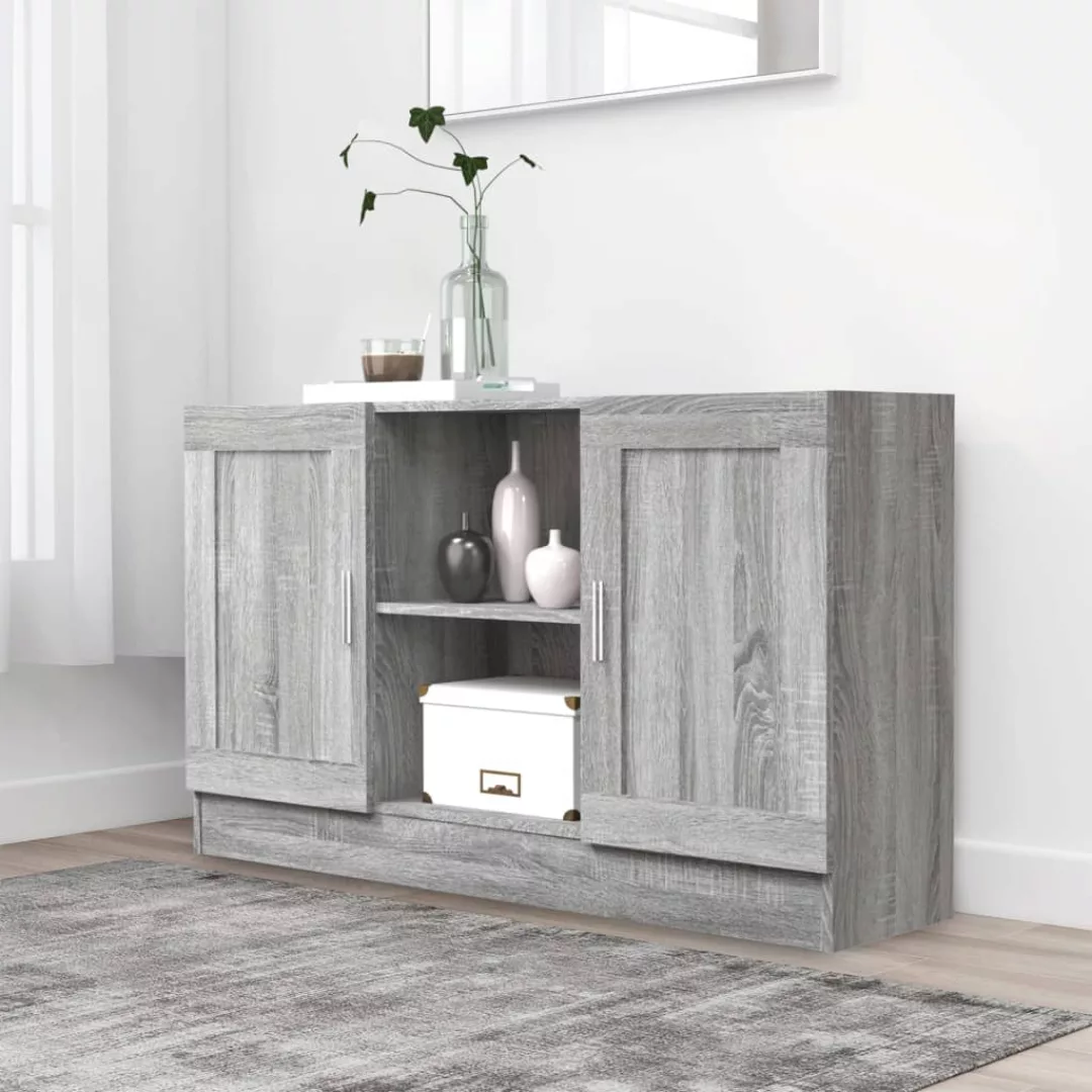 Vidaxl Sideboard Grau Sonoma 120x30,5x70 Cm Holzwerkstoff günstig online kaufen