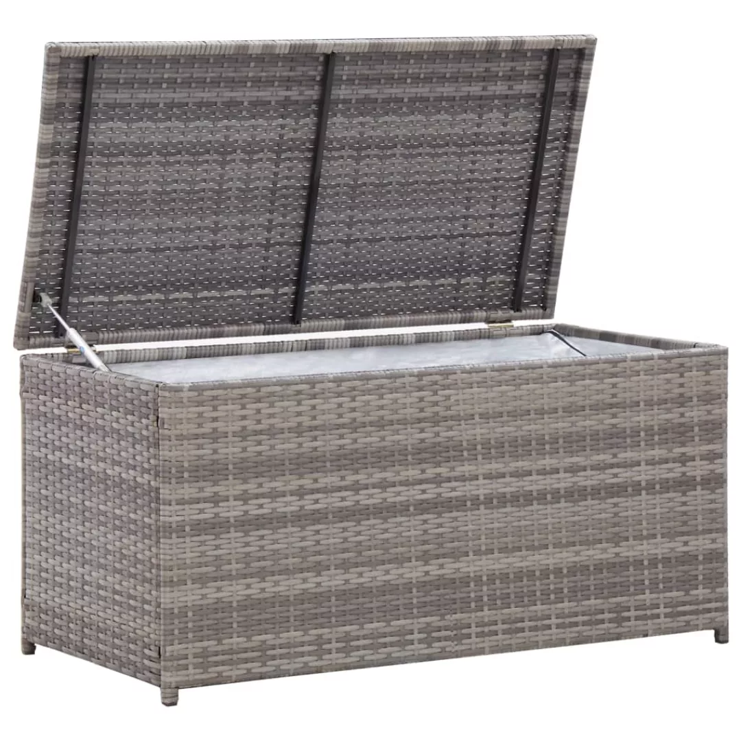 Gartenbox Poly Rattan 100x50x50 Cm Grau günstig online kaufen