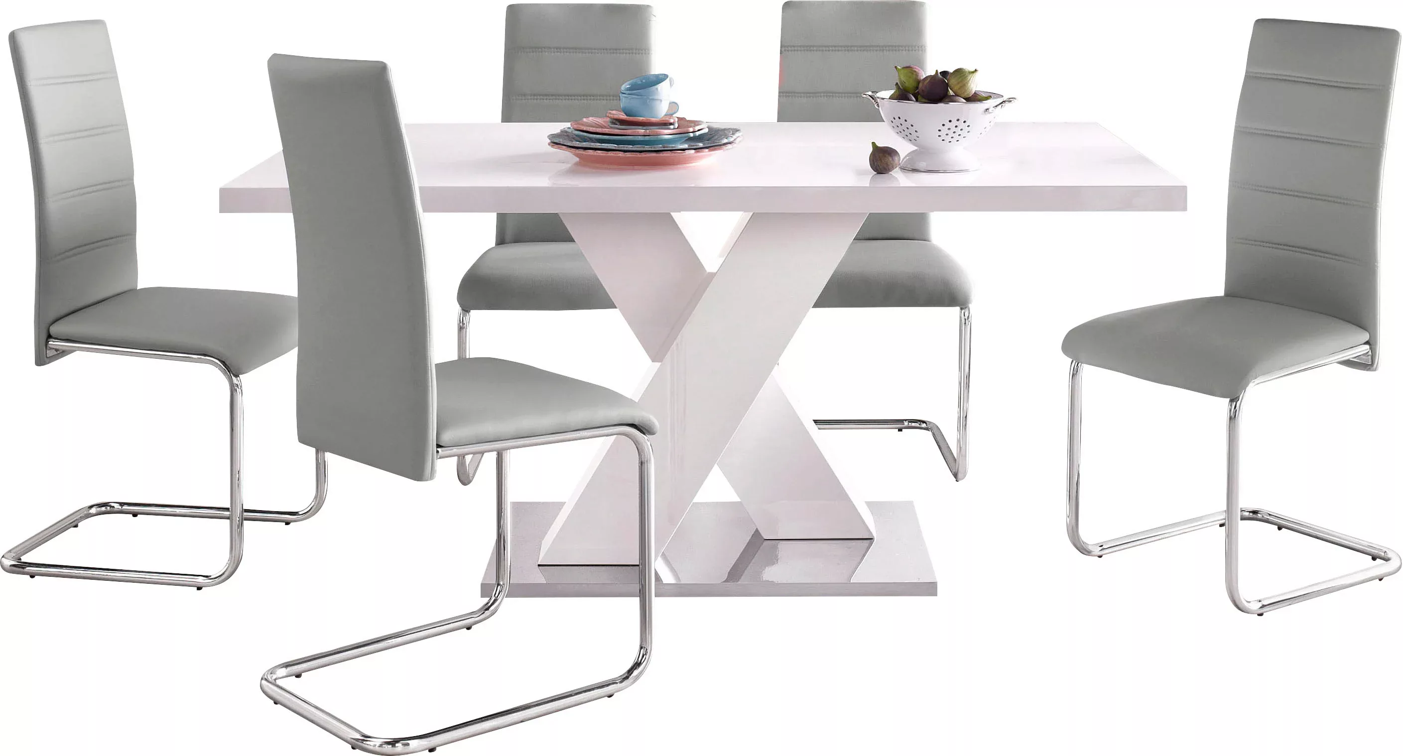 INOSIGN Essgruppe, (Set, 5 tlg.), bestehend aus 4 Stühlen und 1 Tisch günstig online kaufen