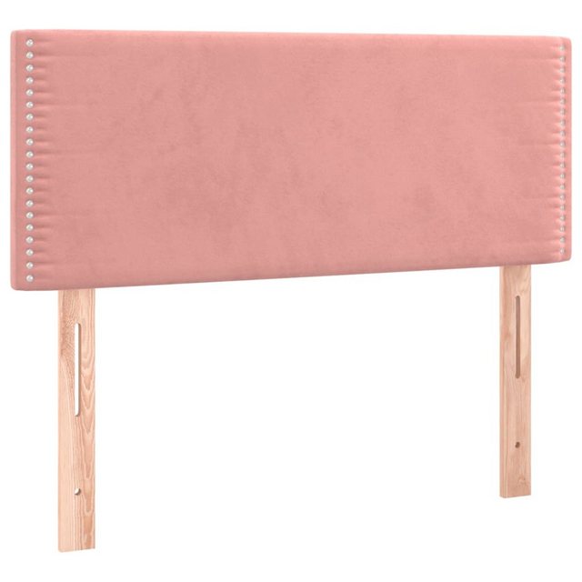 vidaXL Bett, Kopfteil Rosa 100x5x78/88 cm Samt günstig online kaufen