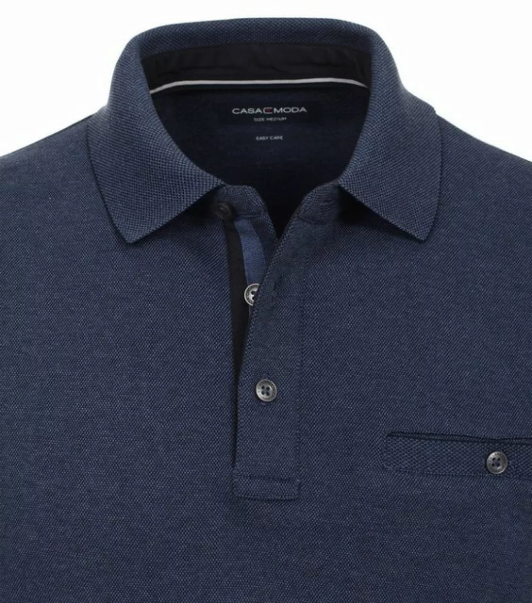 CASA DOMA Rundhalspullover Polo-Shirt Langarm gestreift günstig online kaufen