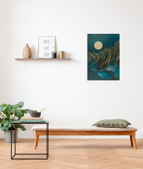 Komar Leinwandbild "Moon Waves - Größe 40 x 60 cm", Natur, (1 St.), Keilrah günstig online kaufen