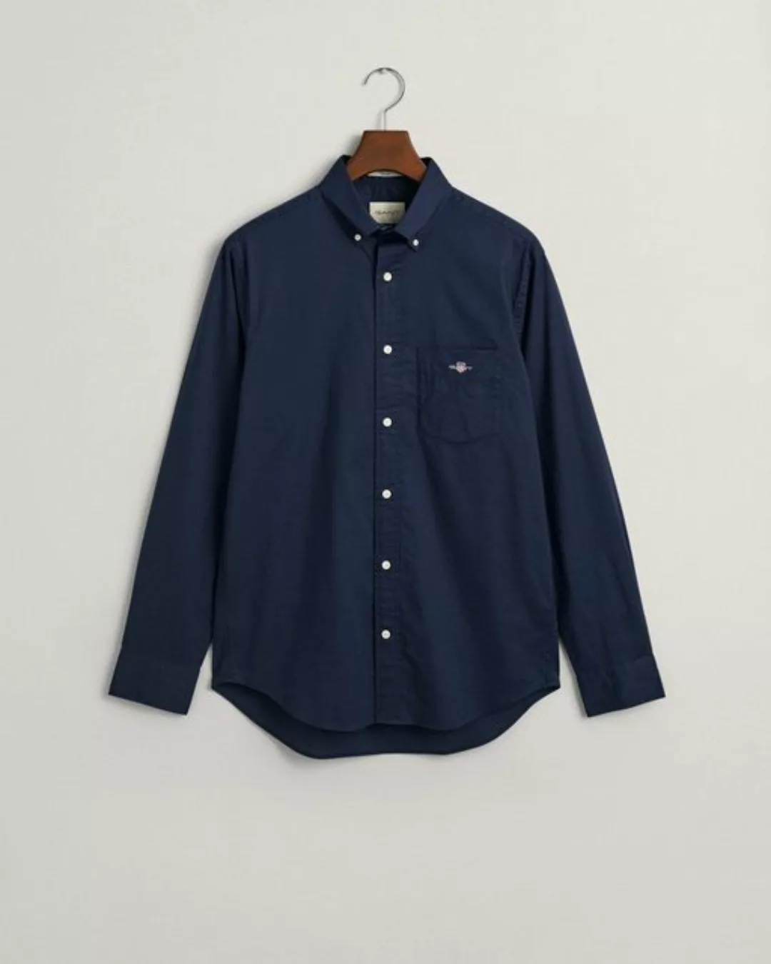 Gant Blusenshirt REG POPLIN SHIRT, MARINE günstig online kaufen