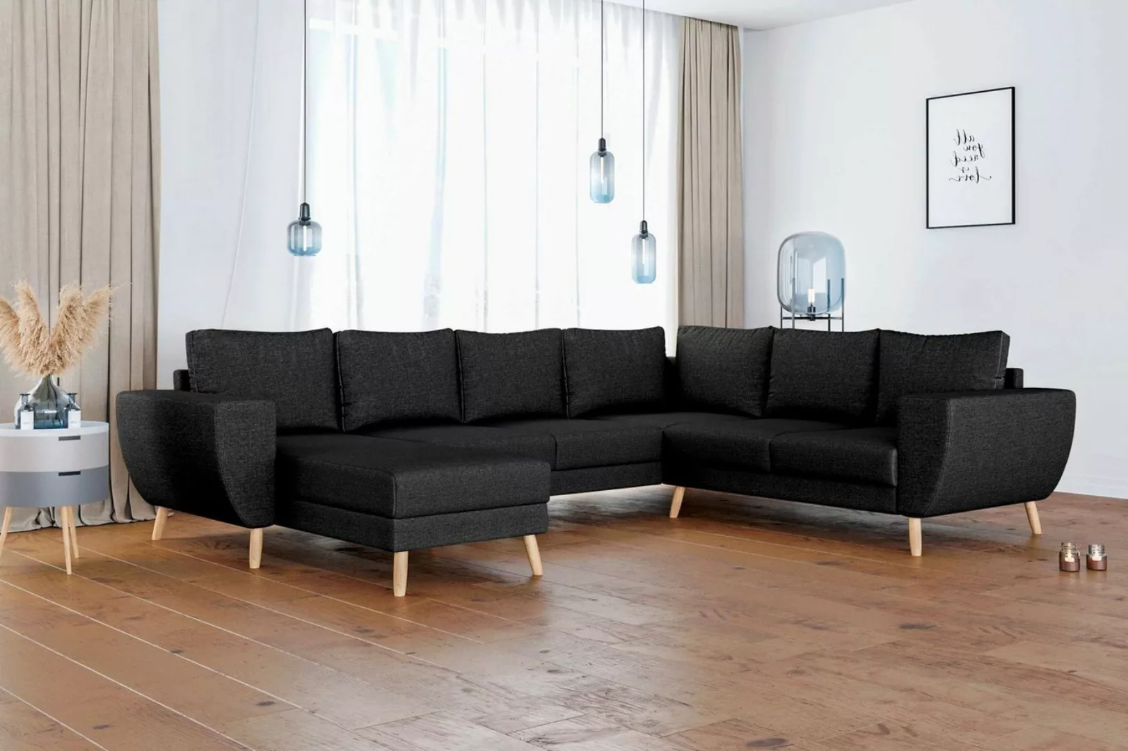 99rooms Wohnlandschaft Apollo, Sofa, U-Form, Wellenfederung günstig online kaufen