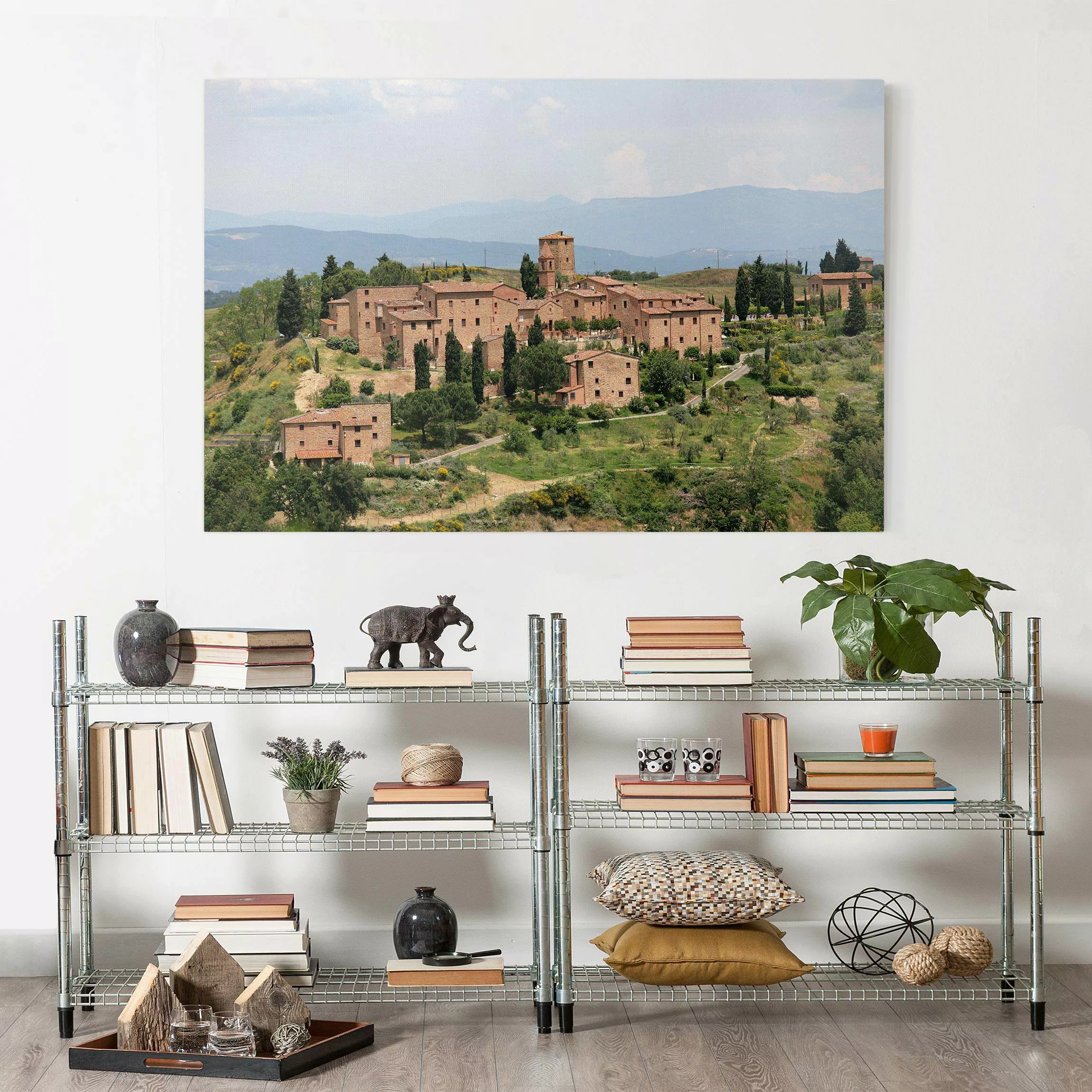 Leinwandbild Architektur & Skyline - Querformat Charming Tuscany günstig online kaufen
