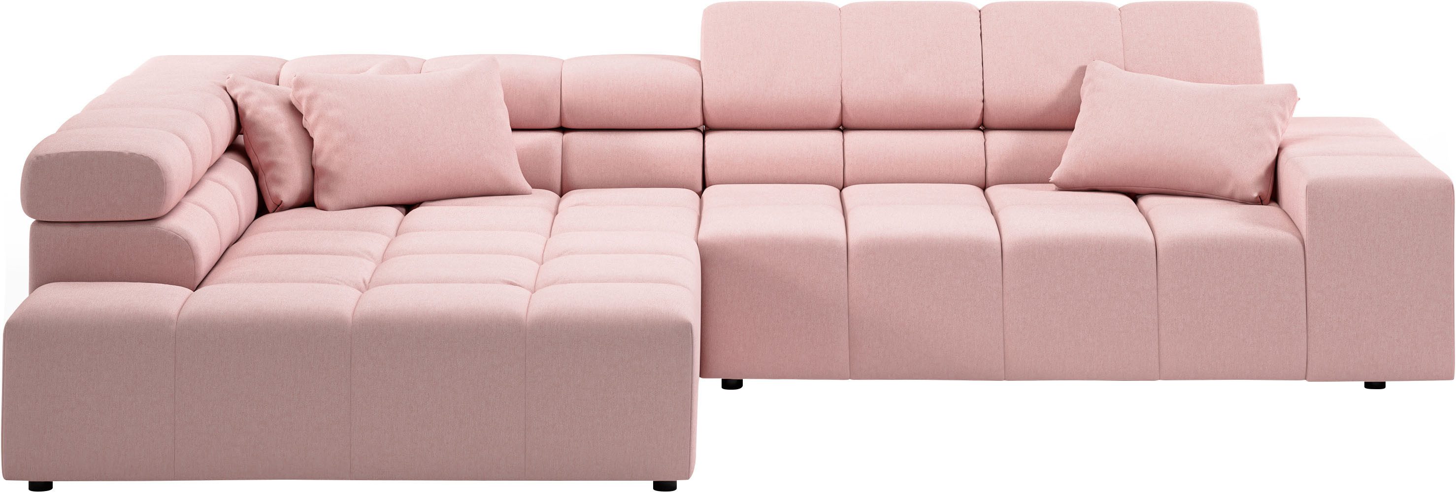 INOSIGN Ecksofa "Ancona incl. Kopfteilverstellung, Breite 319cm, L-Form", w günstig online kaufen