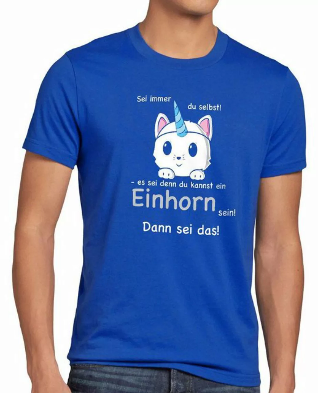 style3 T-Shirt Sei immer du selbst! Einhorn Unicorn es sei denn Fun Spruch günstig online kaufen