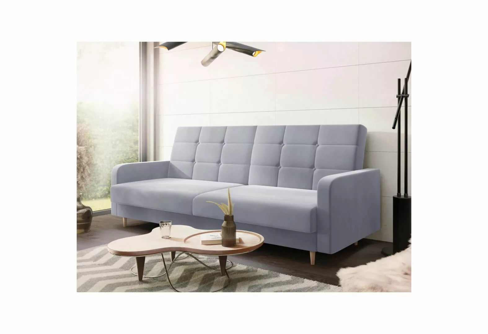 Beautysofa Sofa CARMEN, mit Schlaffunktion, B:214/H:90/T:86cm, große Auswah günstig online kaufen