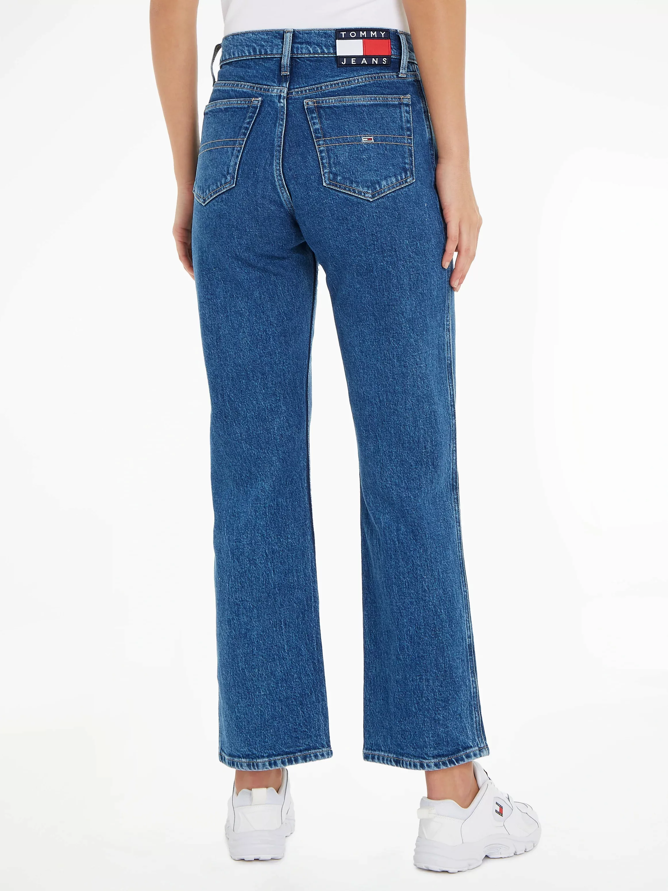 Tommy Jeans Loose-fit-Jeans BETSY MR LS CG4139 mit Markenlabel auf dem Bund günstig online kaufen