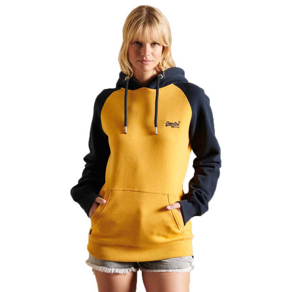 Superdry Loose Fit Vle Baseball Sweatshirt L Turmeric Marl/Eclipse Navy günstig online kaufen
