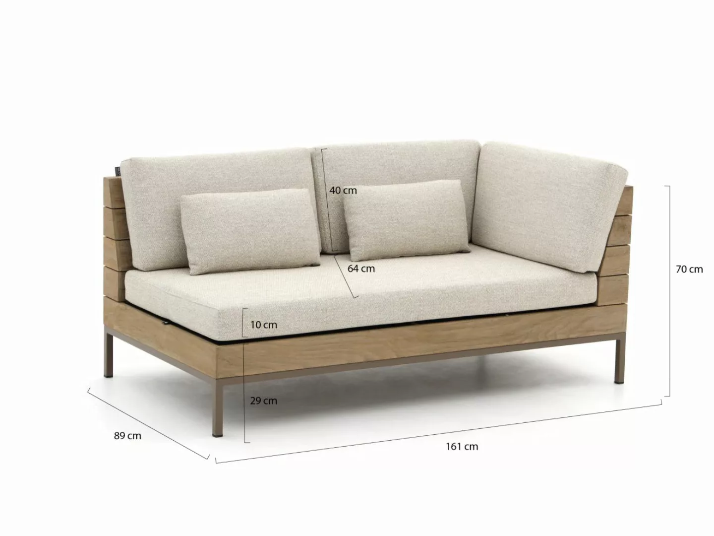 Apple Bee Long Island Loveseat linker Arm 161 cm günstig online kaufen