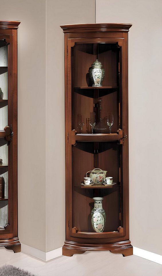 Xlmoebel Vitrine Barock Eckvitrine mit Glaselementen und Kommoden (Vitrine) günstig online kaufen