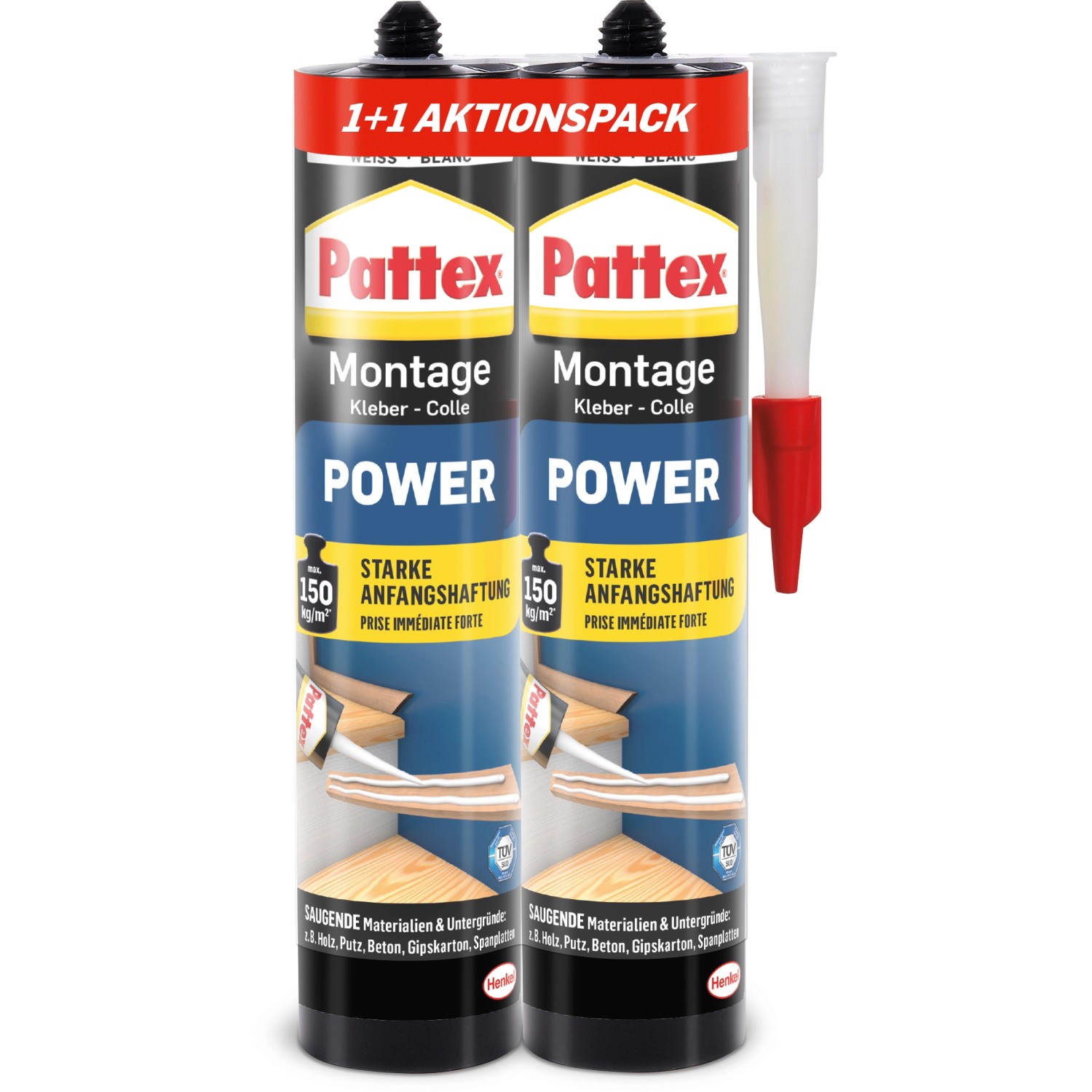 Pattex Montagekleber Power Duo-Pack 2 x 370 g günstig online kaufen