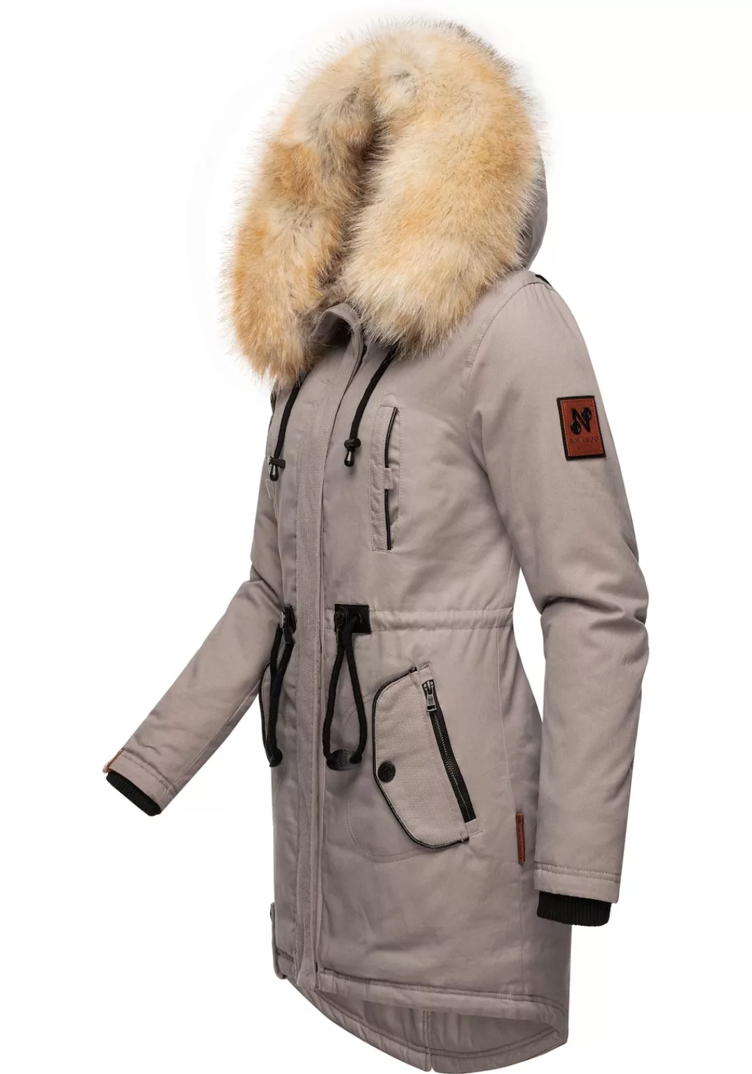 Navahoo Wintermantel "Bombii", stylischer Damen Winterparka mit Kunstfell-K günstig online kaufen