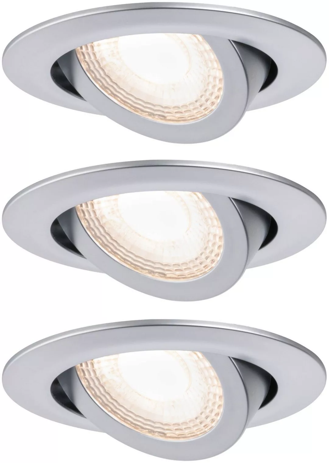 Paulmann LED Einbauleuchte, 3er-Set, LED fest integriert, Ø 8,2 cm günstig online kaufen