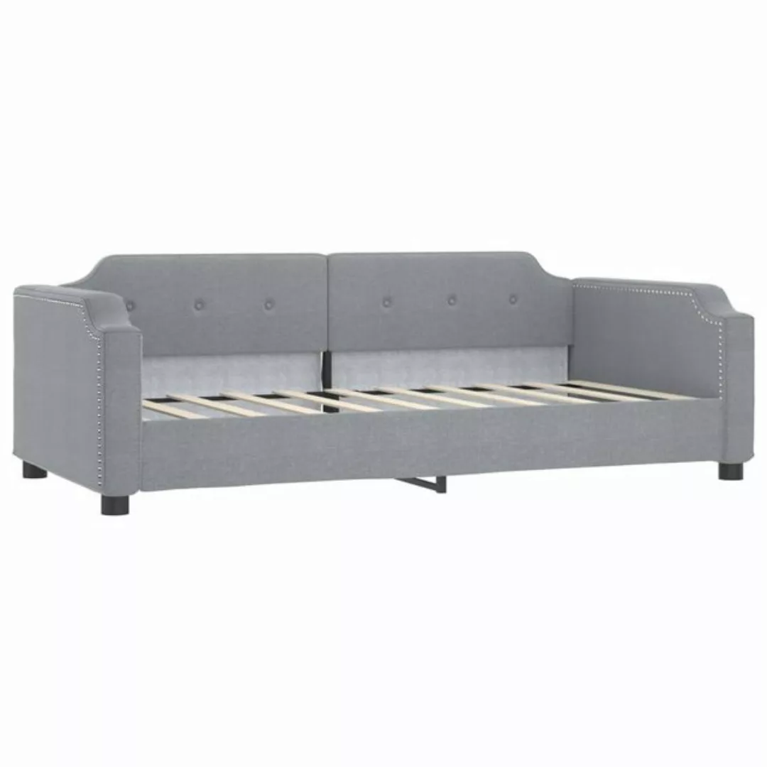 vidaXL Bett Tagesbett Hellgrau 90x190 cm Stoff günstig online kaufen