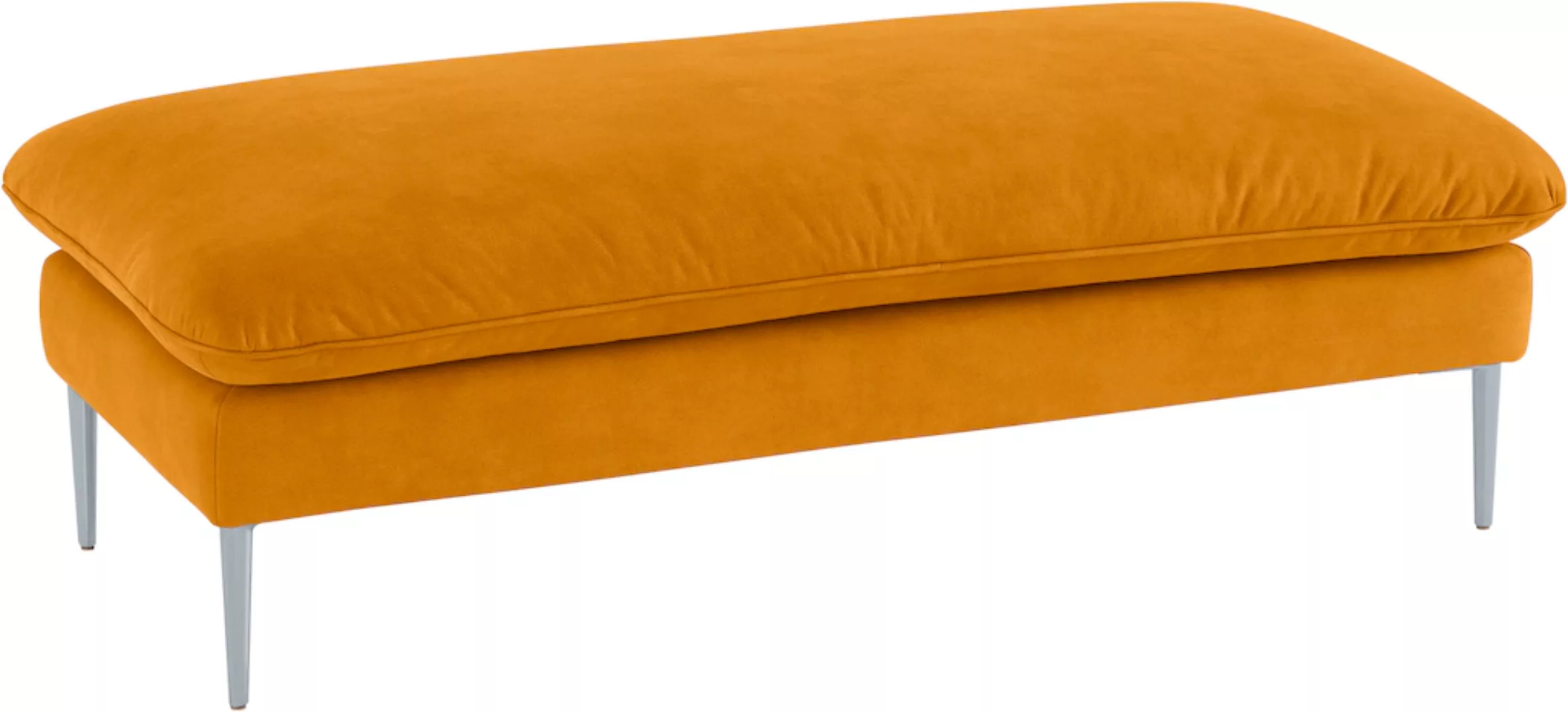 W.SCHILLIG Hocker "enjoy&MORE", Füße silber matt, Breite 151 cm günstig online kaufen