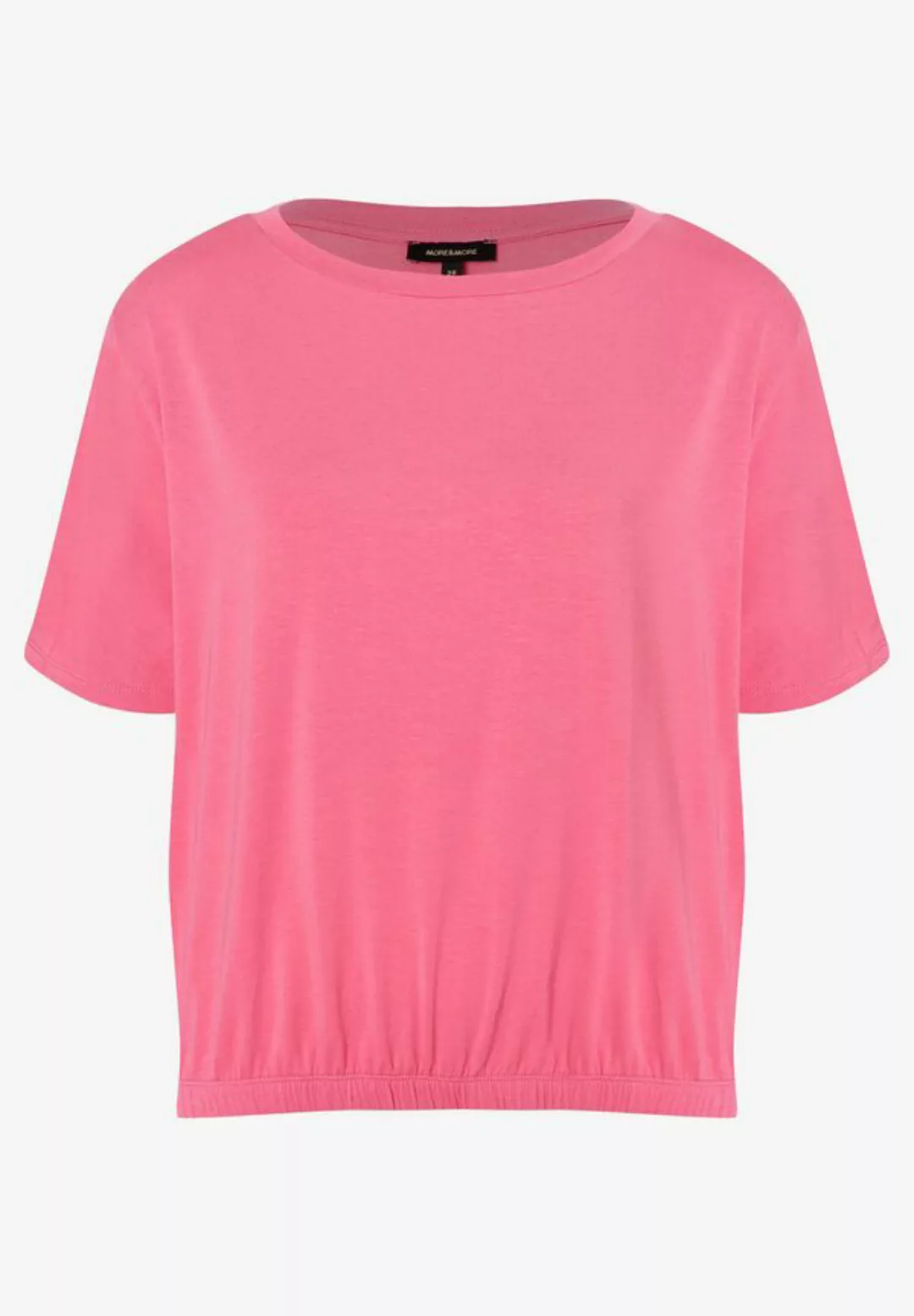 Shirt mit Faltendetail, sorbet pink, Sommer-Kollektion günstig online kaufen