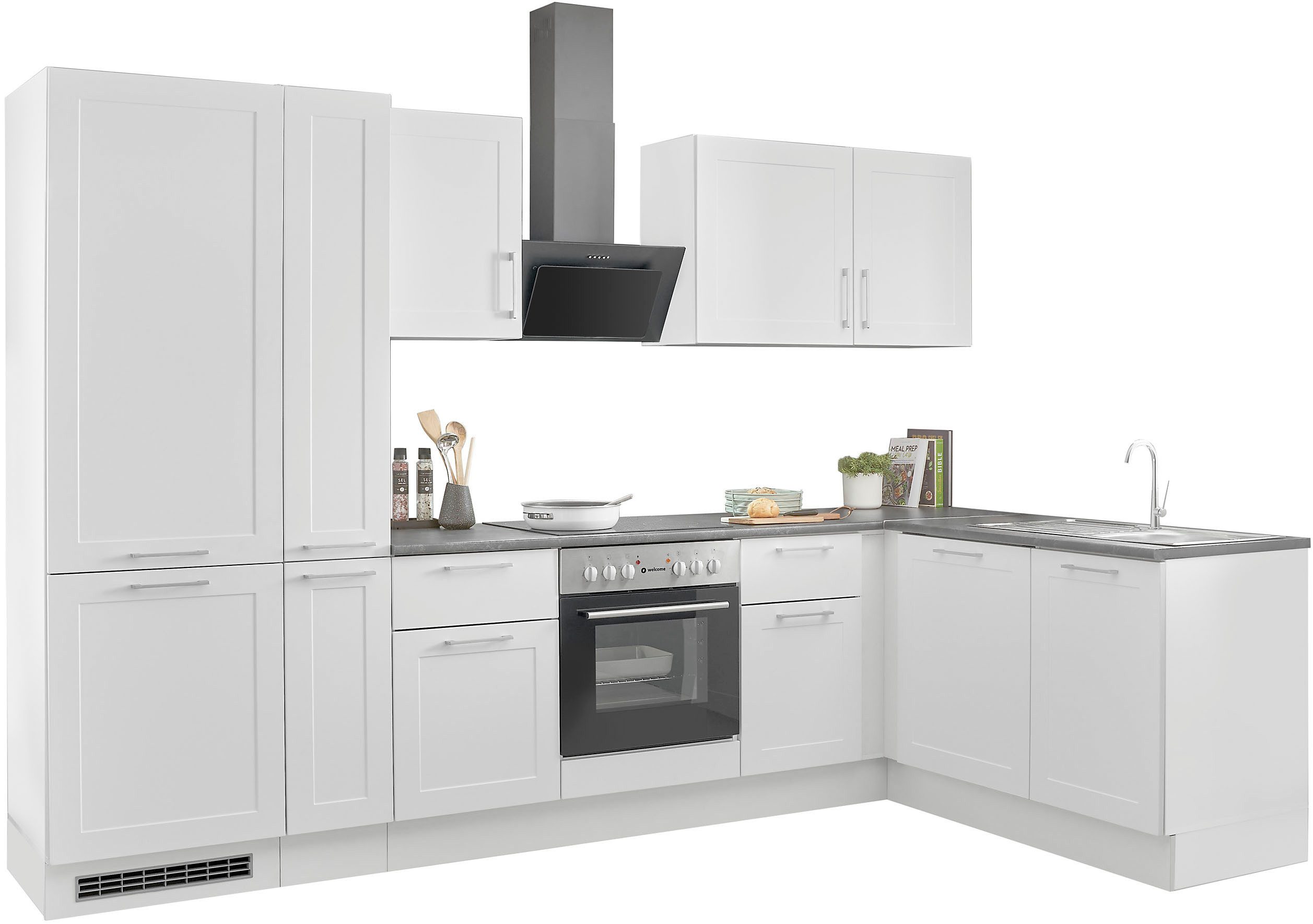 BASIC by Balculina Winkelküche "Marsi", Stellmaße 310x175 cm, wahlweise mit günstig online kaufen
