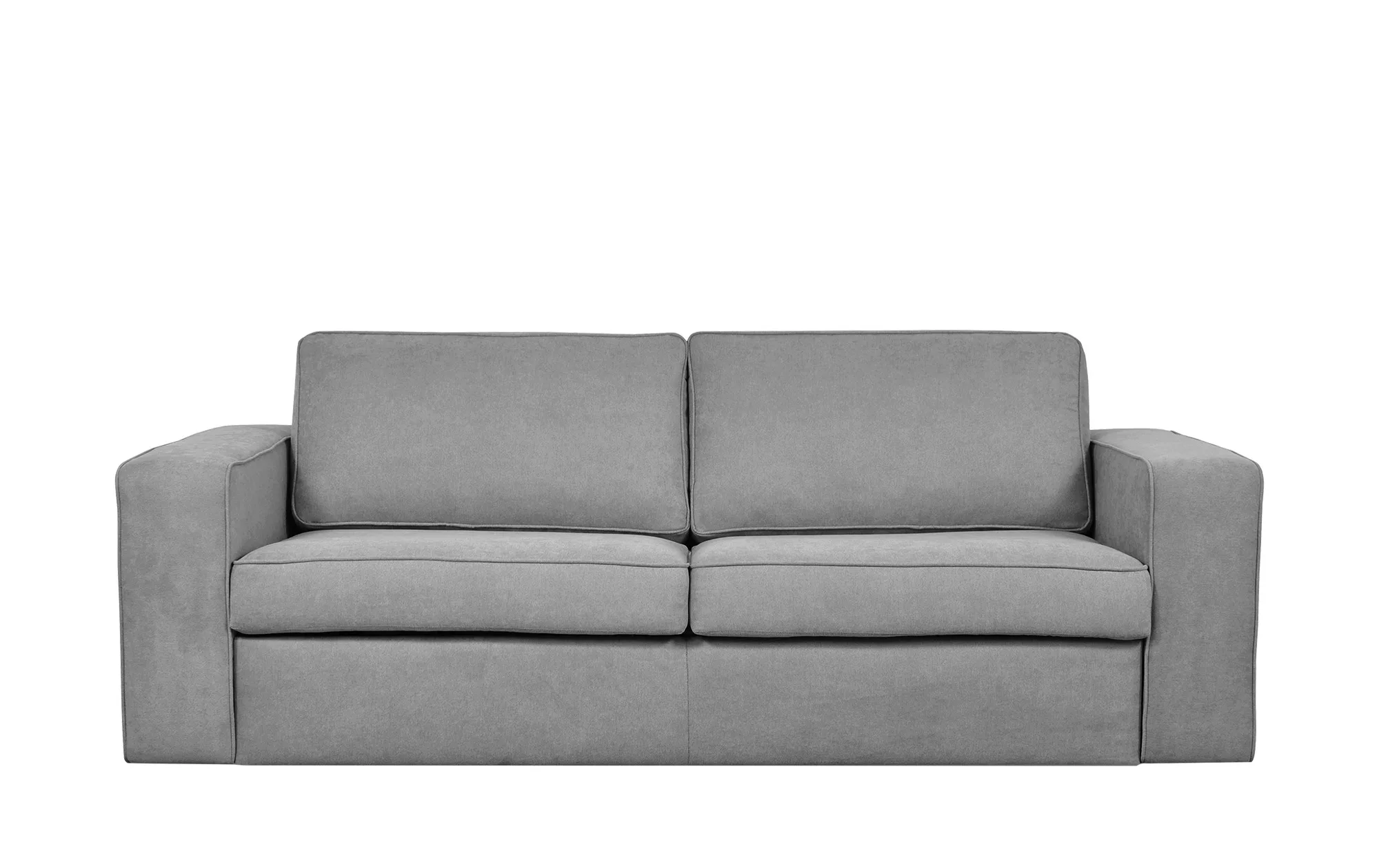 Schlafsofa - grau - 206 cm - 88 cm - 95 cm - Polstermöbel > Sofas > 3-Sitze günstig online kaufen