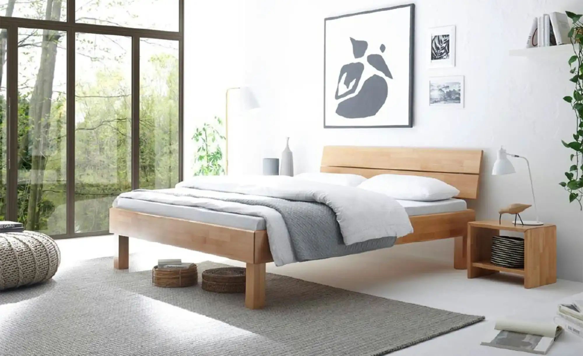 HASENA Massivholzbett in 180x200 cm Primetto ¦ holzfarben ¦ Maße (cm): B: 1 günstig online kaufen