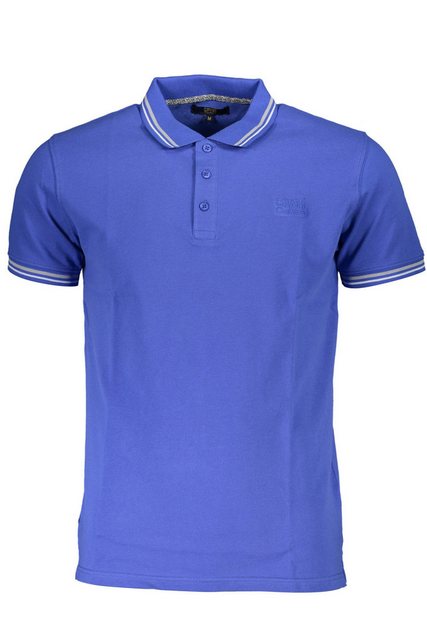 Cavalli Class Poloshirt Elegantes Herren Kurzarm-Poloshirt in Blau mit günstig online kaufen